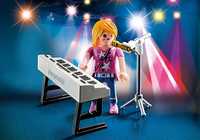 Cantora com teclado piano Playmobil NOVO
