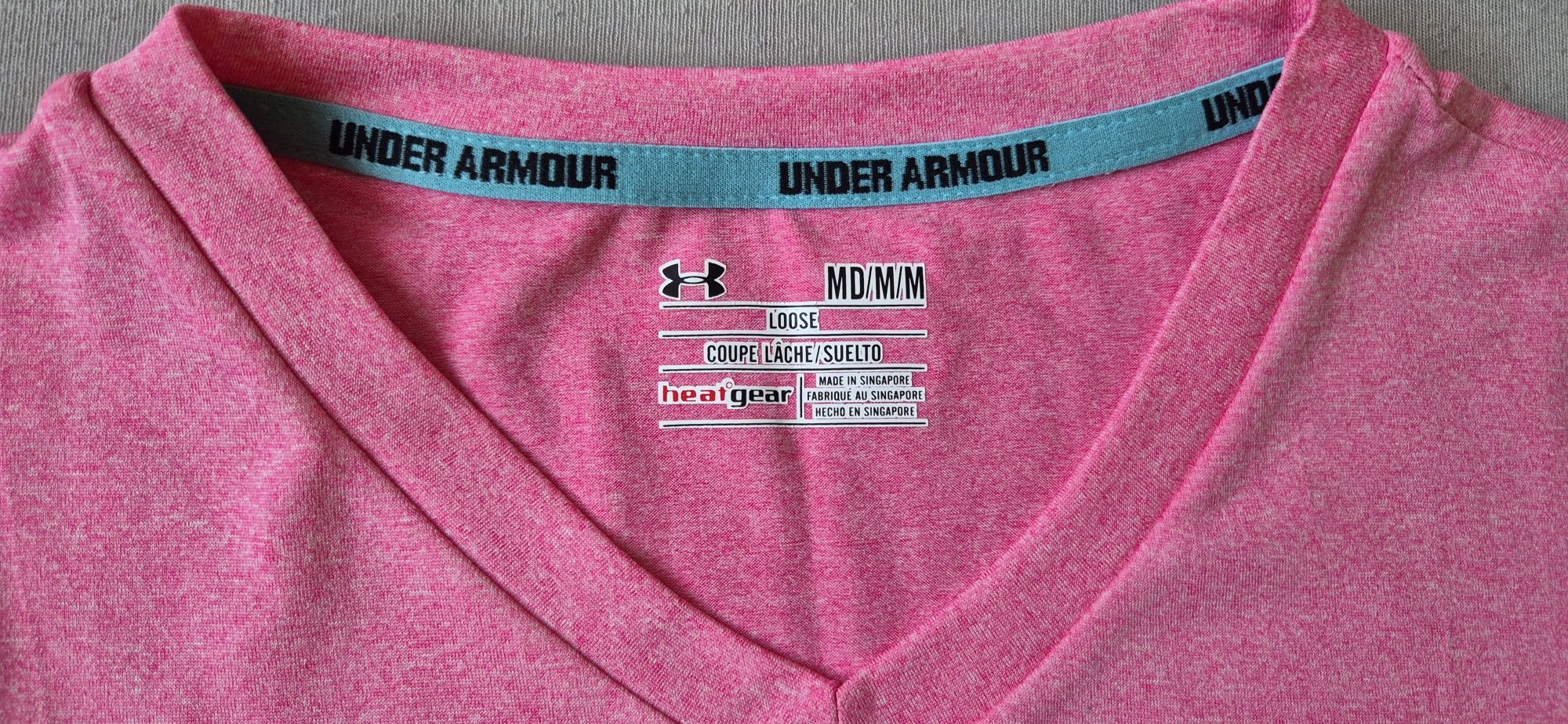 Nowa koszulka treningowa logo Under Armour rozm. M różowa
