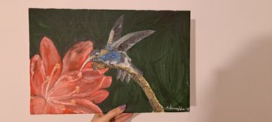 Obraz koliber na płótnie