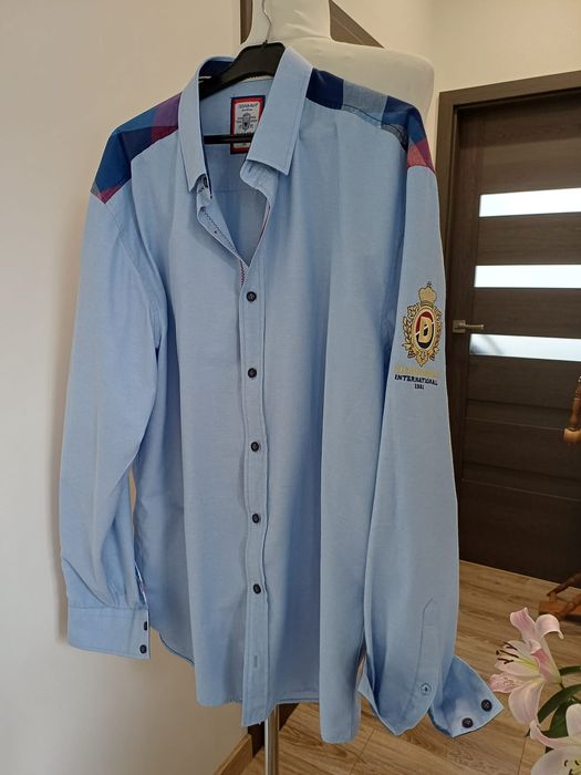 Męska koszula włoskiej firmy Doramafi rozm 3XL.