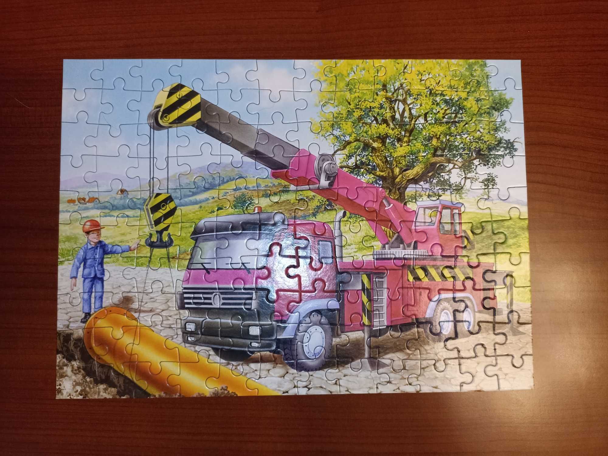 puzzle żuraw samochodowy