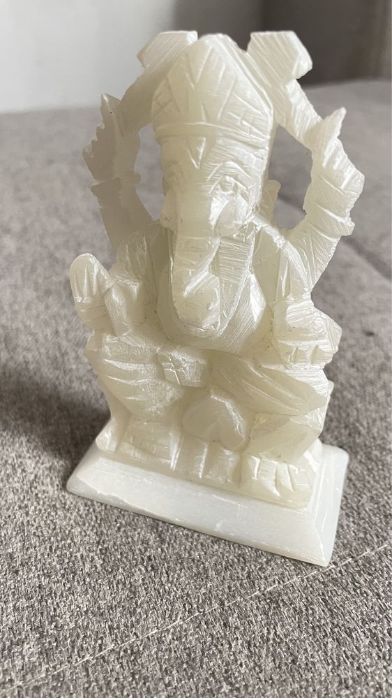 Lord Ganesha figurka kamień marmur Indie