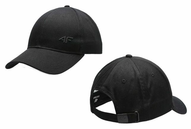 4F czapka z daszkiem męska bejsbolówka czarna L/XL