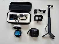 Gopro 10  duży zestaw + gratis głowica obrotowa