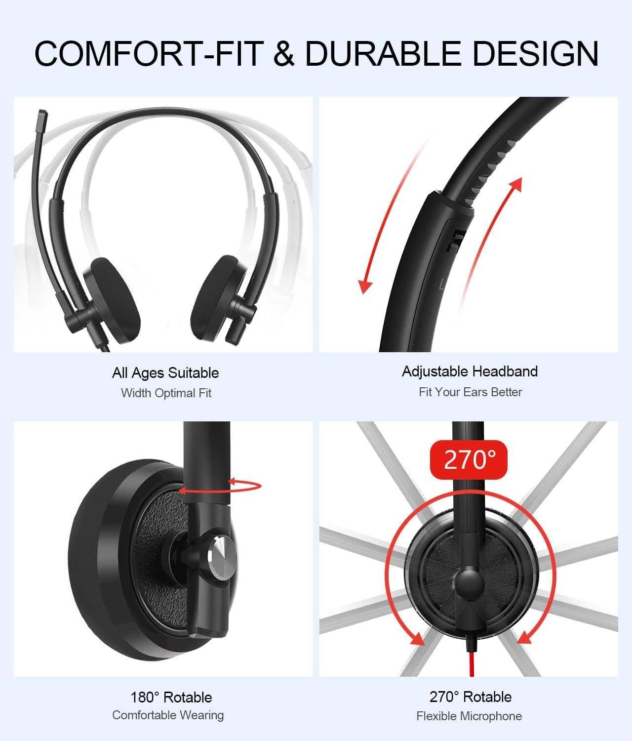 USB-гарнитура, шумоподавляющие наушники с микрофоном