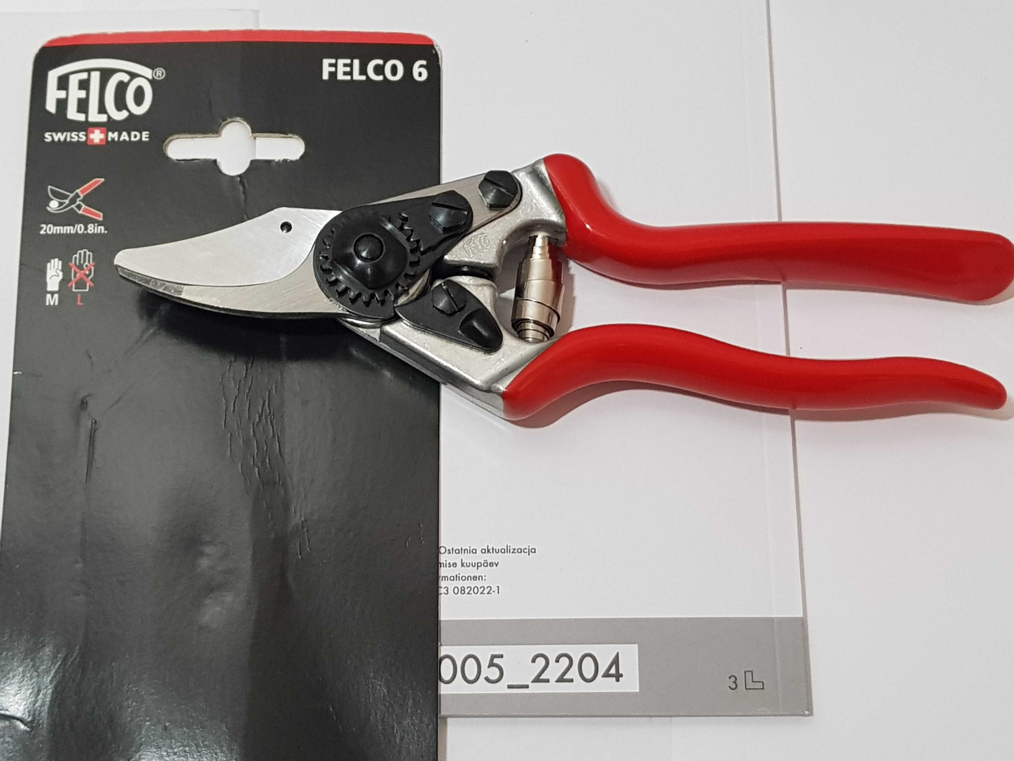 FELCO 6 sekator szwajcarski Stal hartowana dług. 19,5cm