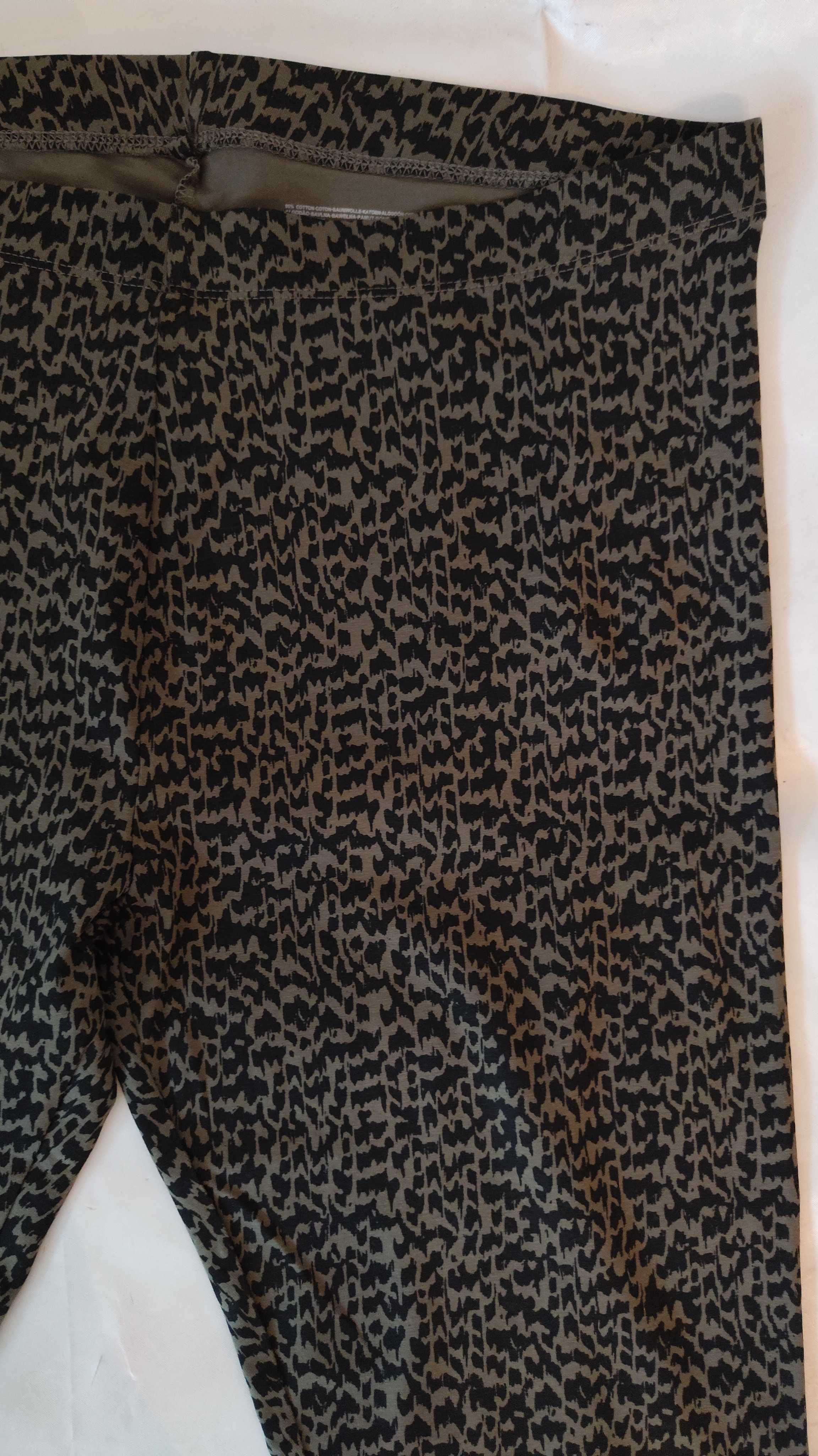Brązowe leginsy damskie getry Wallis  Made in Turkey S/38 spodni jeans