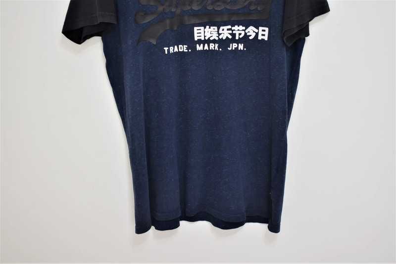 Superdry granatowy T-Shirt oryginał M