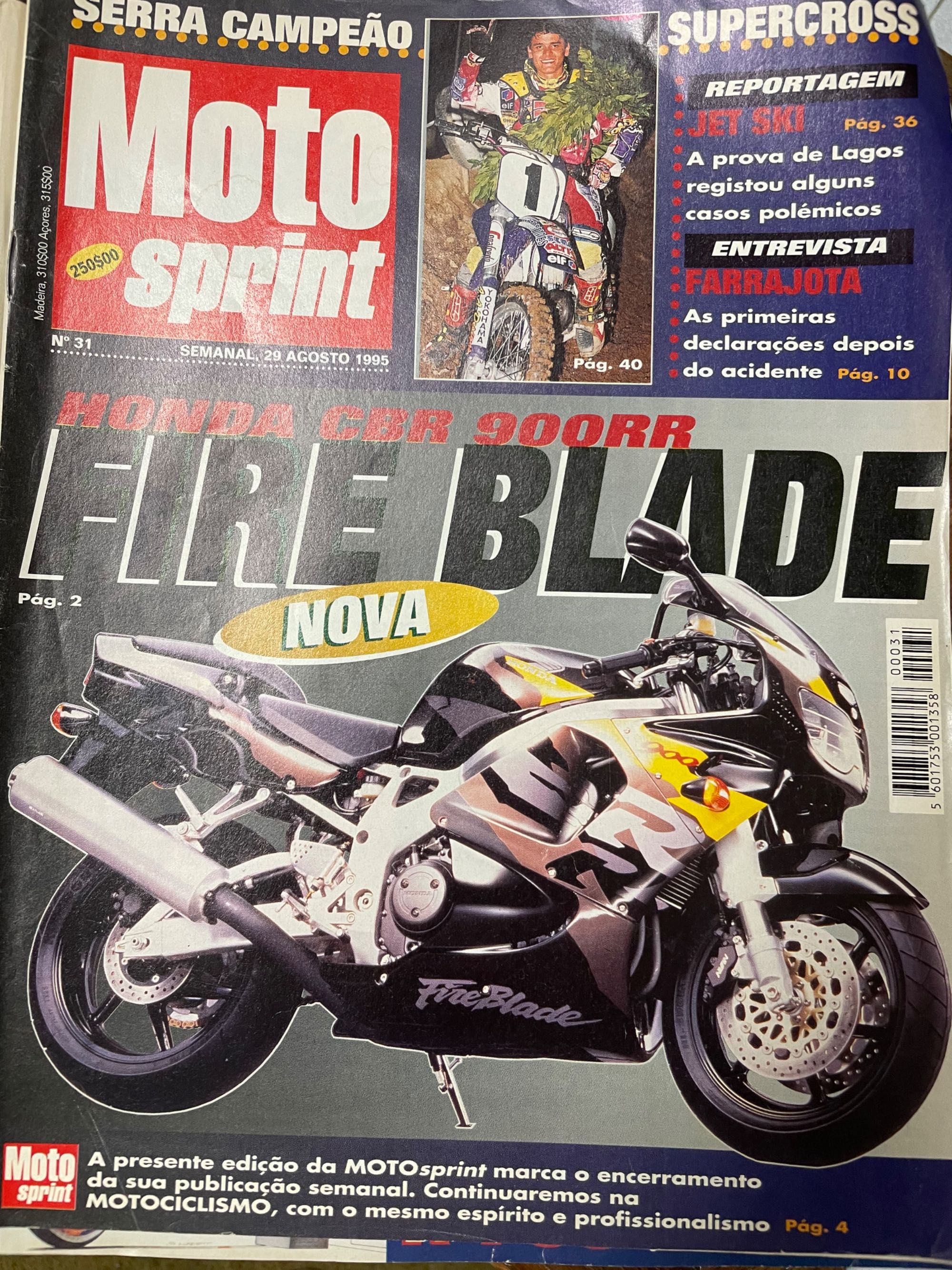 Revistas antigas motos 1995, 1996,1997, 1998