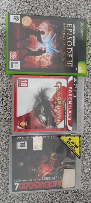 Metal gear solid 4/God of war 3/Star wars episode 3 Playstation 3/Xbox