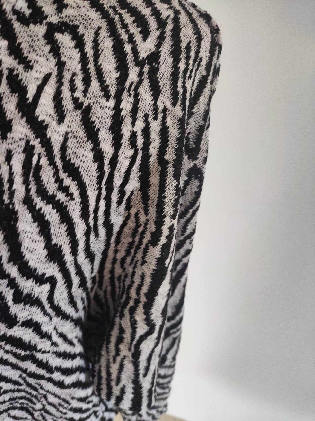 Kardigan narzutka sweter kimono nietoperz zebra uniwersalny