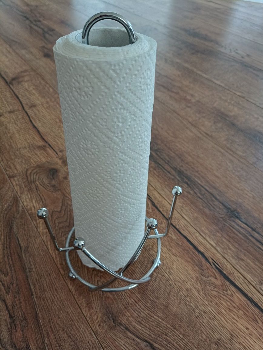 Metalowy stojak na ręcznik papierowy do kuchni (chrom)