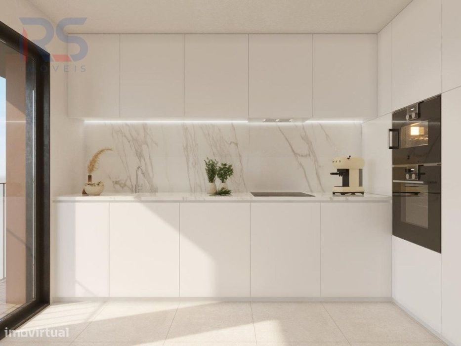 T2 garagem fechada 2 carros e terraço