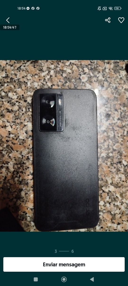 Opoo a57s 4+4gb RAM 128 memoria interna como novo