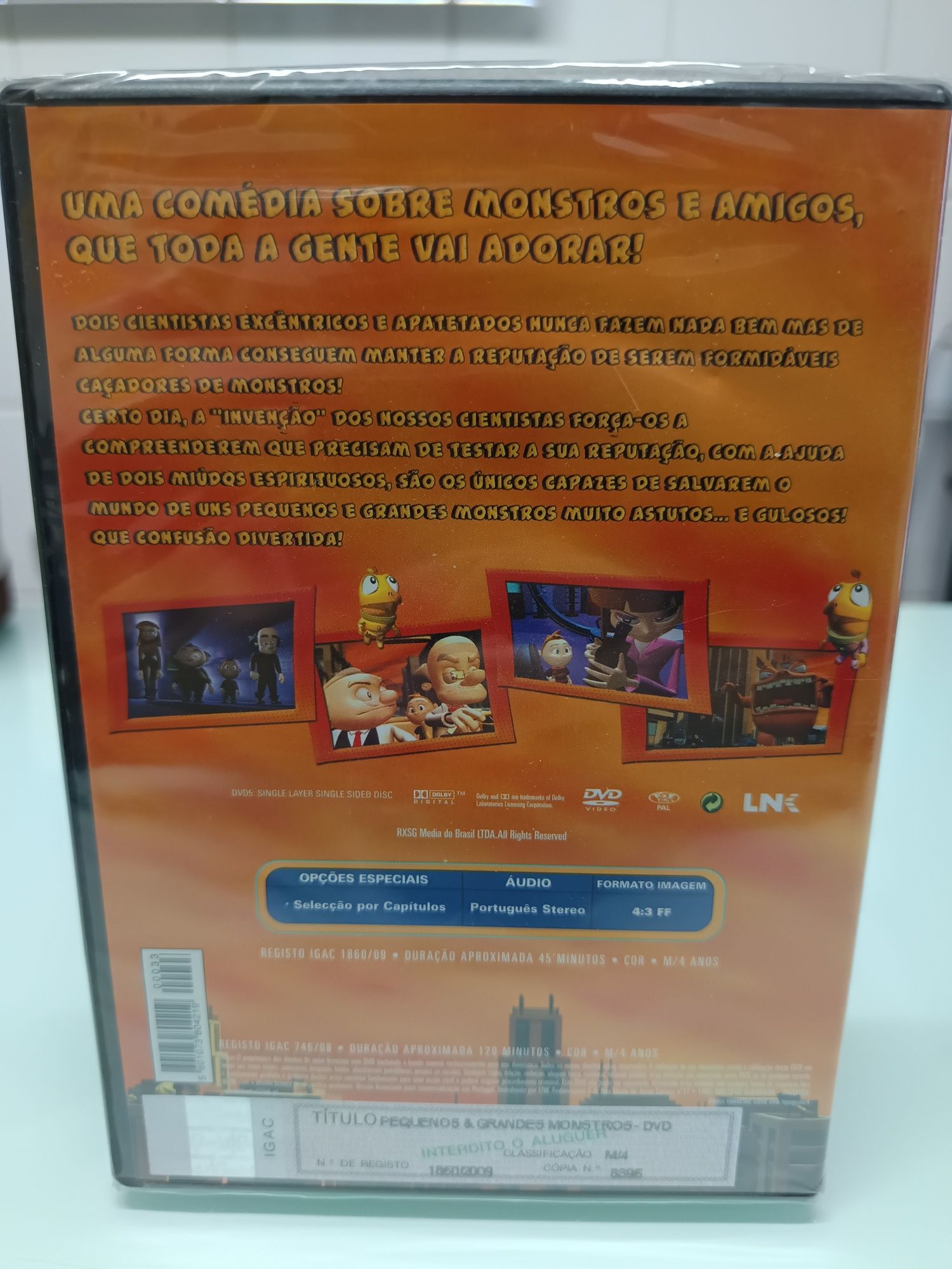 DVD pequenos e grandes monstros