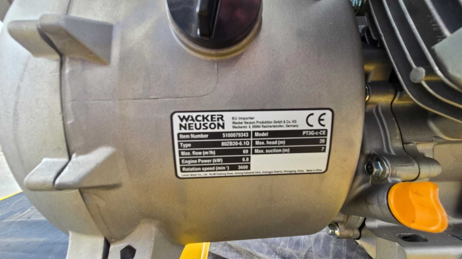 Motopompa do wody brudnej Wacker Neuson PT3G-c NOWA GWARANCJA