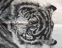 Rysunek tygrysa - malowidło - własnoręczne wykonanie