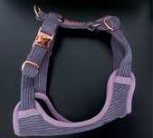 Szelki bezuciskowe DogAhead Violet Sky z okuciami RoseGold rozm. S