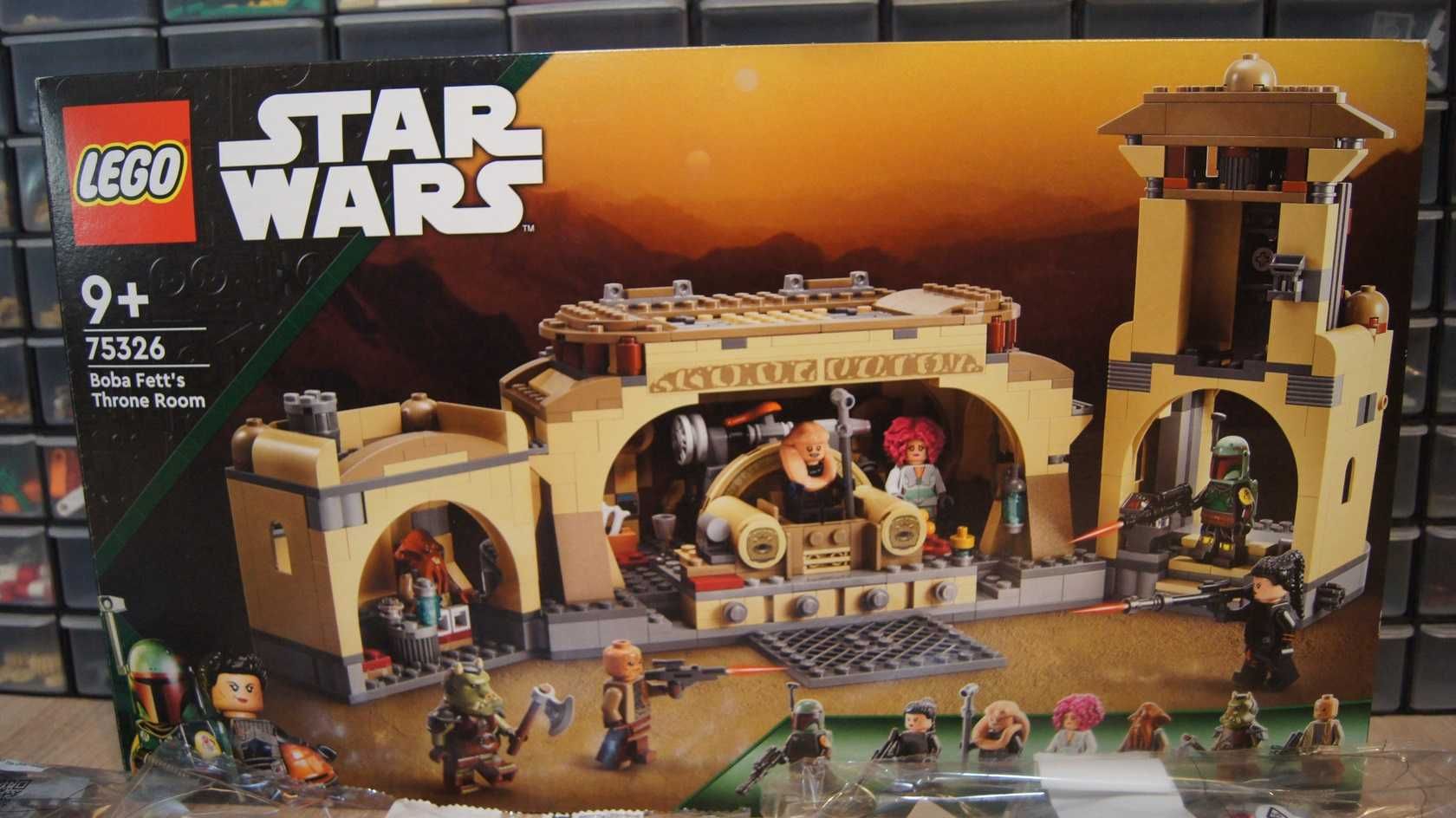 Lego Star Wars 75326 Boba Fett's Throne Room BRAK FIGUREK NOWY
