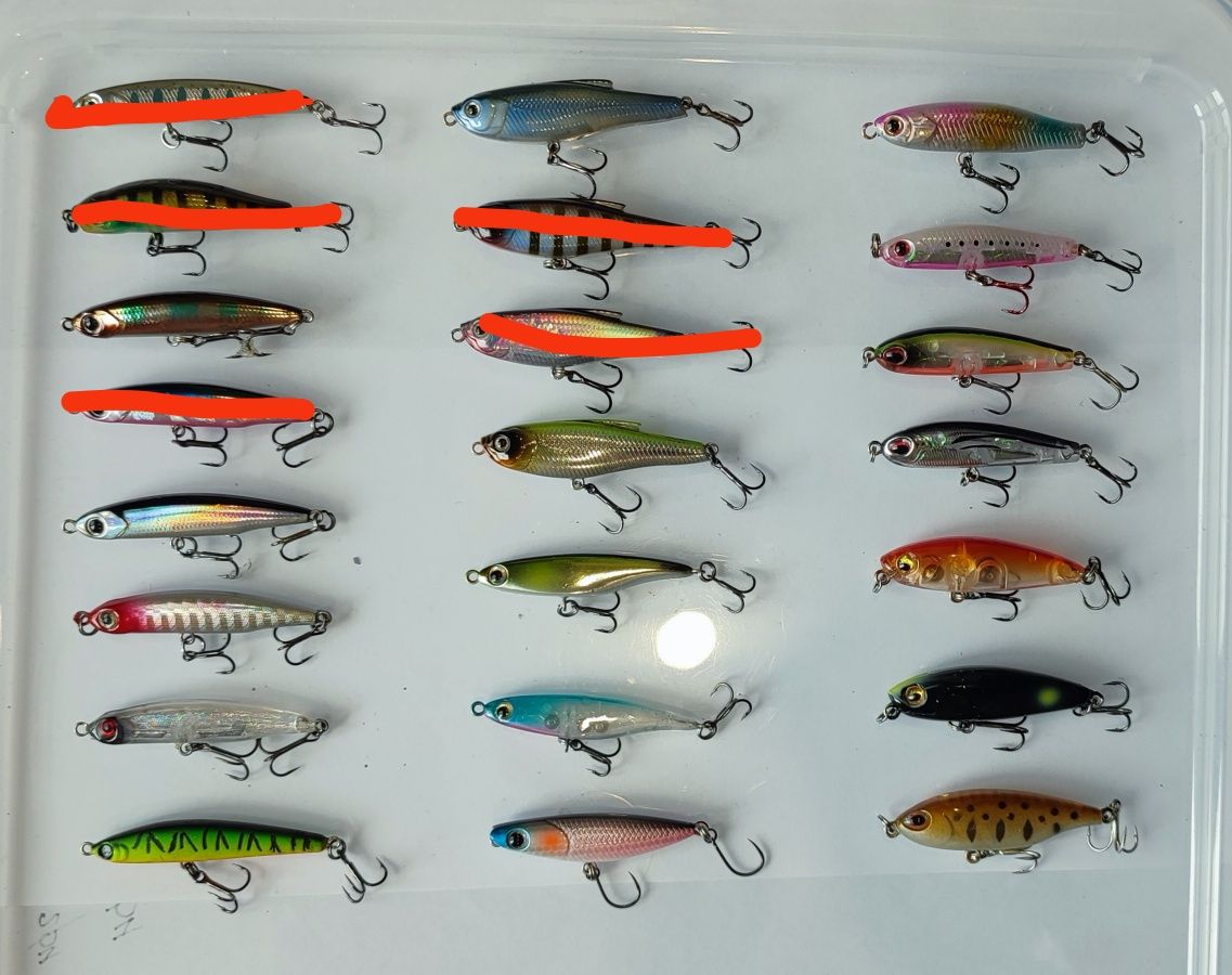 Воблери, приманки Jackall, ZipBaits, Strike Pro Lipstick та інші