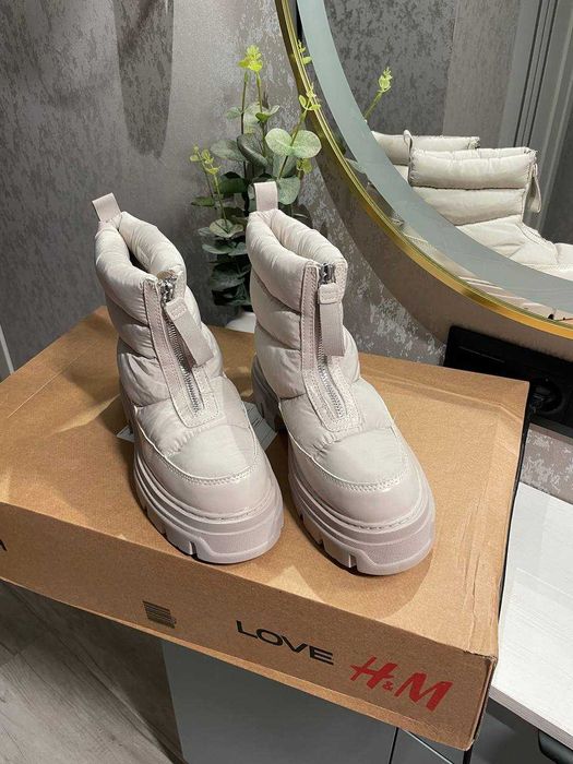 Зимові утеплені черевики дутики