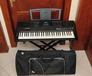 Keyboard Yamaha PSR-E453 + mocny statyw, futerał transportowy, karton