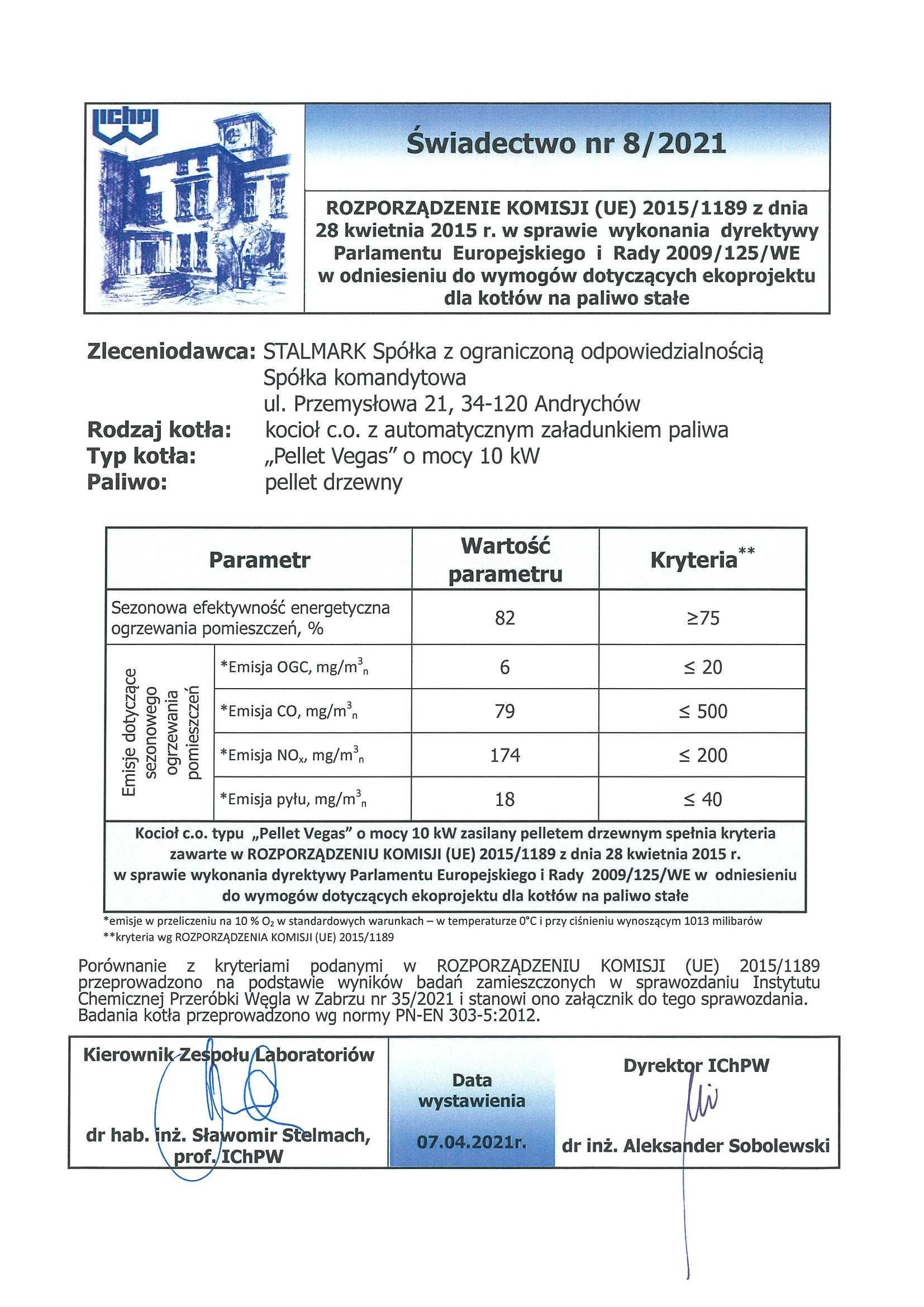 piec na pellet stalmark vegas 10 kw dotacja prefinansowanie