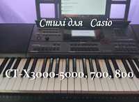 Стилі для синтезаторів CasioCT-X3000-5000, 700, 800