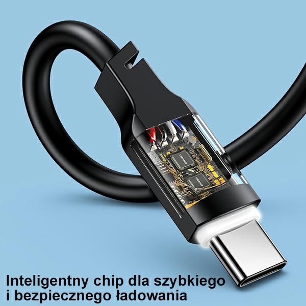 USAMS Kabel USB-C na USB-C 100W 1,2mPort Display Fast Charging  Lithe