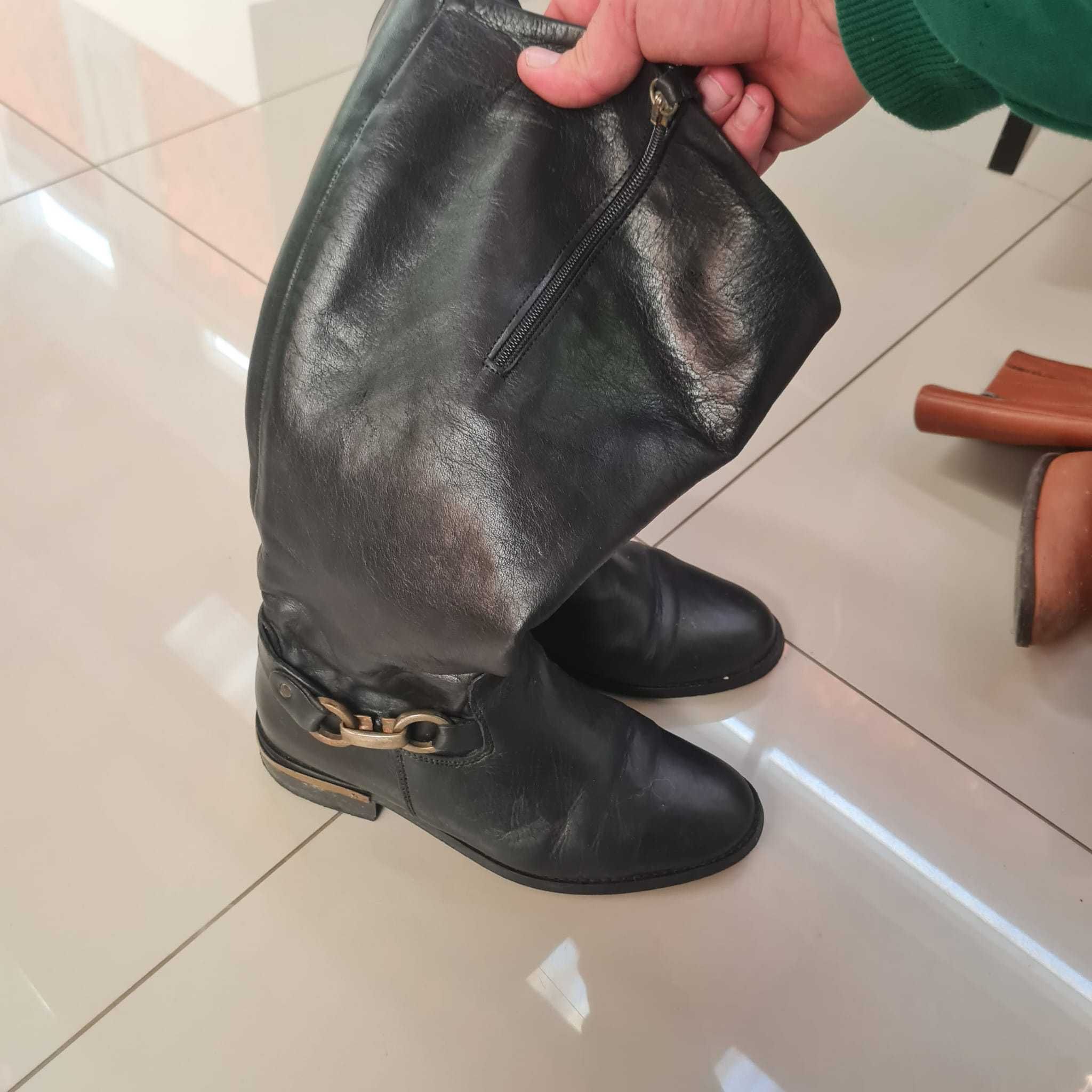 Conjunto de botas cano alto