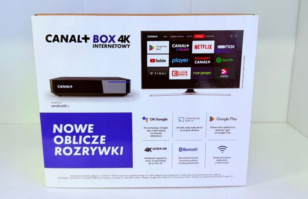 Dekoder Canal+ Box 4K oferta telewizji Canal+ przez internet
