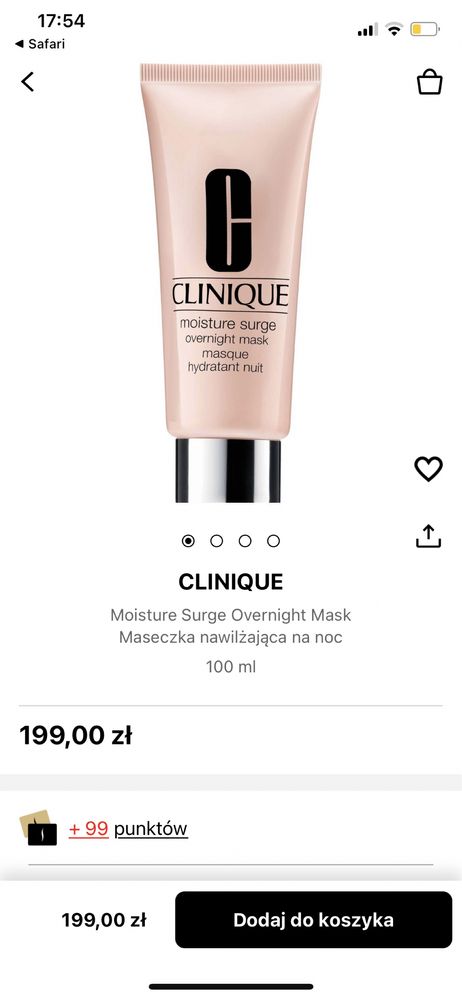 Clinique moisture surge overnight mask maseczka nawilzajaca na noc