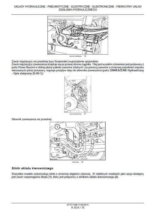INSTRUKCJA naprawy CASE IH PUMA 115–155 –w języku polskim