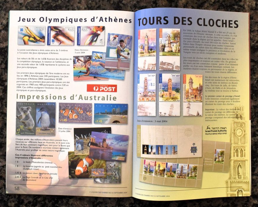Revista L'Univers des Timbres Nº 32 (Septembre 2004)