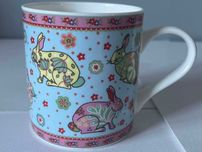 Ceramiczny kubek zając królik Queens Ditsy Bunny wielkanoc 9 cm