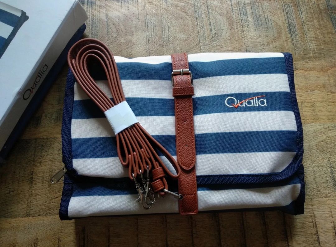 Qualla torebka - przewijak, organizer marine w paski