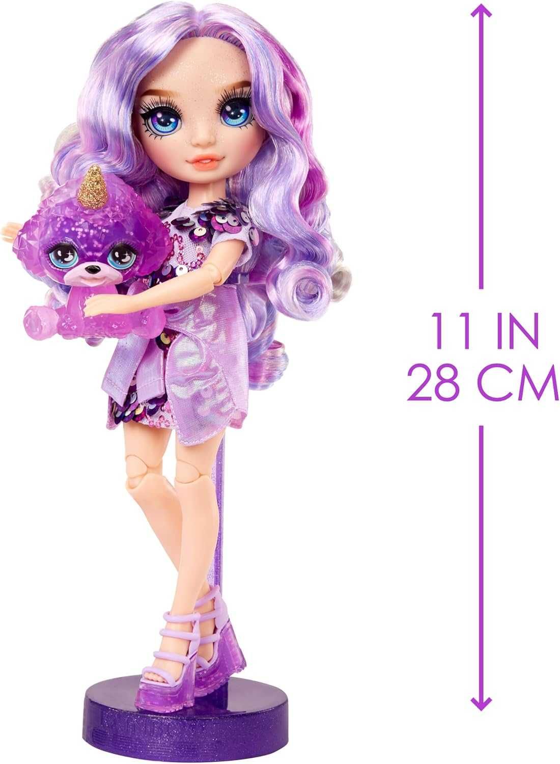 Рейнбоу хай Вайолет фіолетова слайм Rainbow High Violet Purple Slime