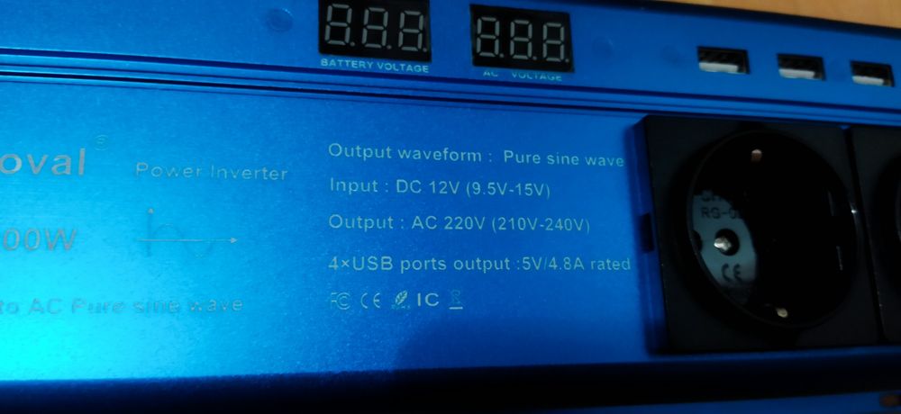 Foval 12v 3000W инвертор чистый синус Киев девобережная
