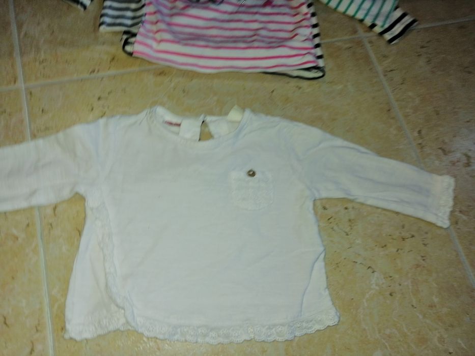 T-shirts menina 3/6 meses zara e primark