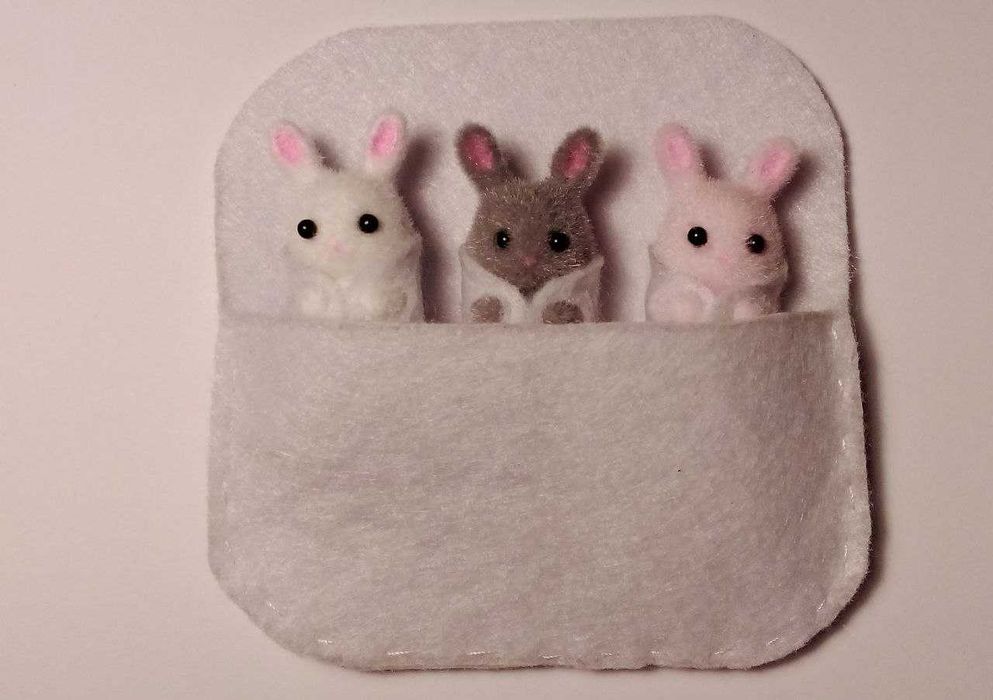 Тройняшки сильвашки аналог  Sylvanian Families флокс кошеня котики зай