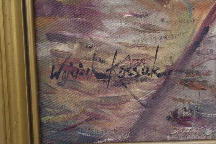 Wojciech Kossak - Zaloty - Ułan i Góralka - Stary Obraz