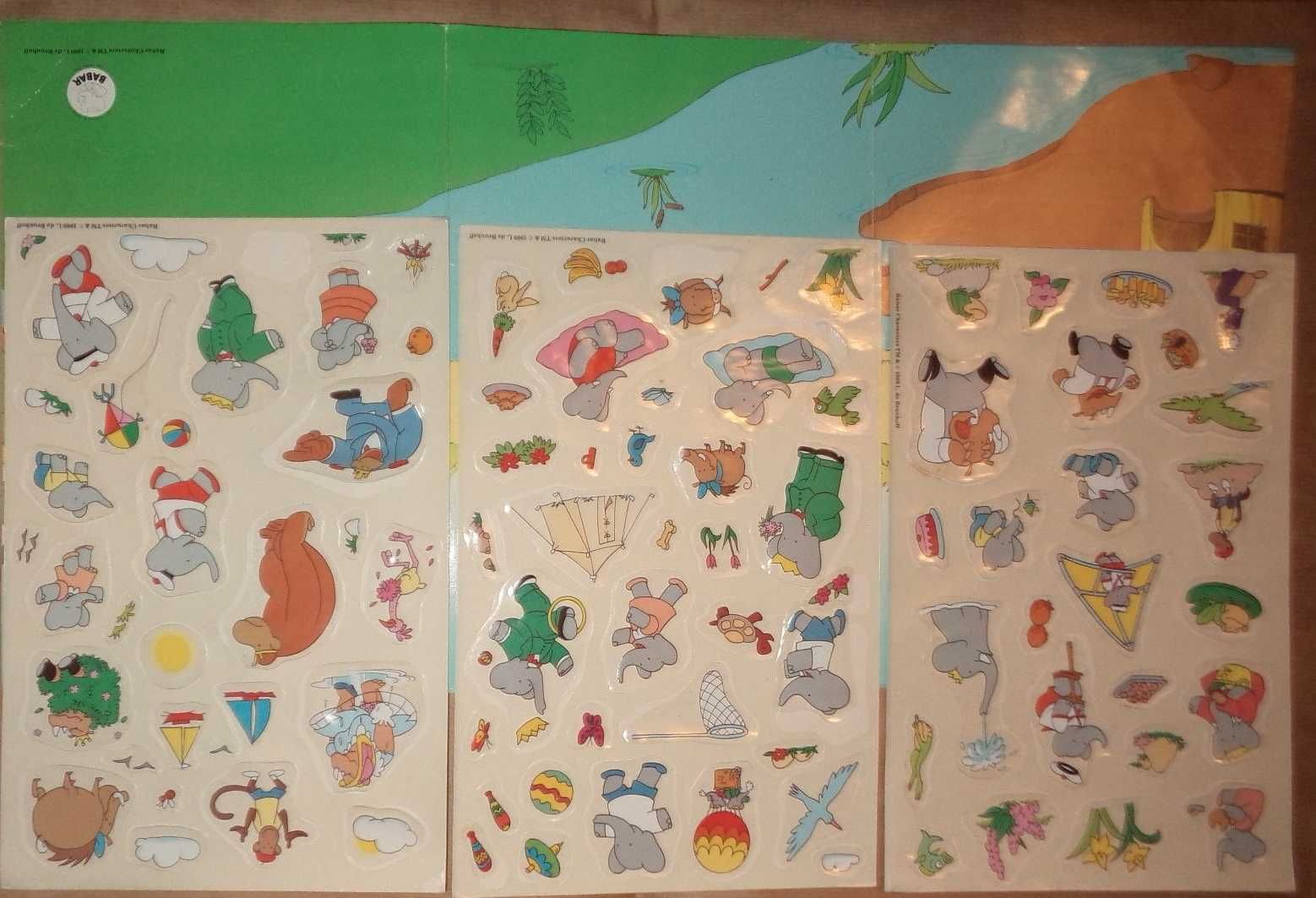 słoń Babar Play Pictures Spear`s game 1990, retro