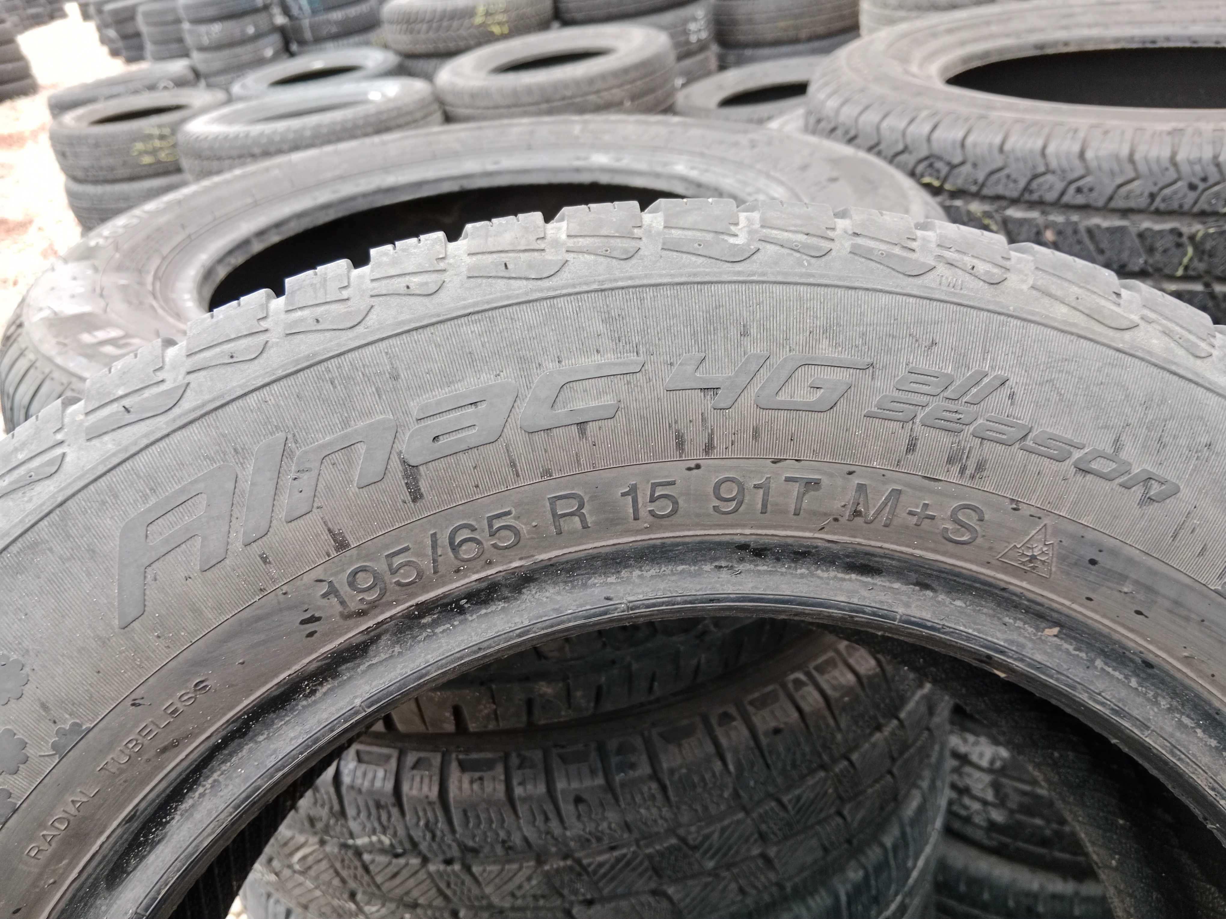 Opona używana 195/65R15 Apollo Alnac 4G 1szt.