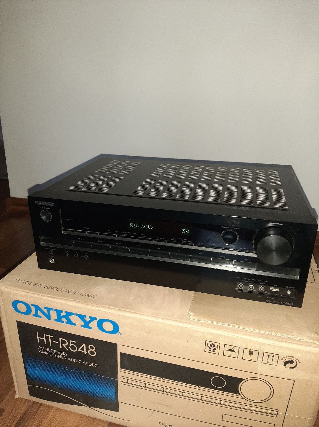 Amplituner ONKYO HT-R548 uszkodzony dźwięk