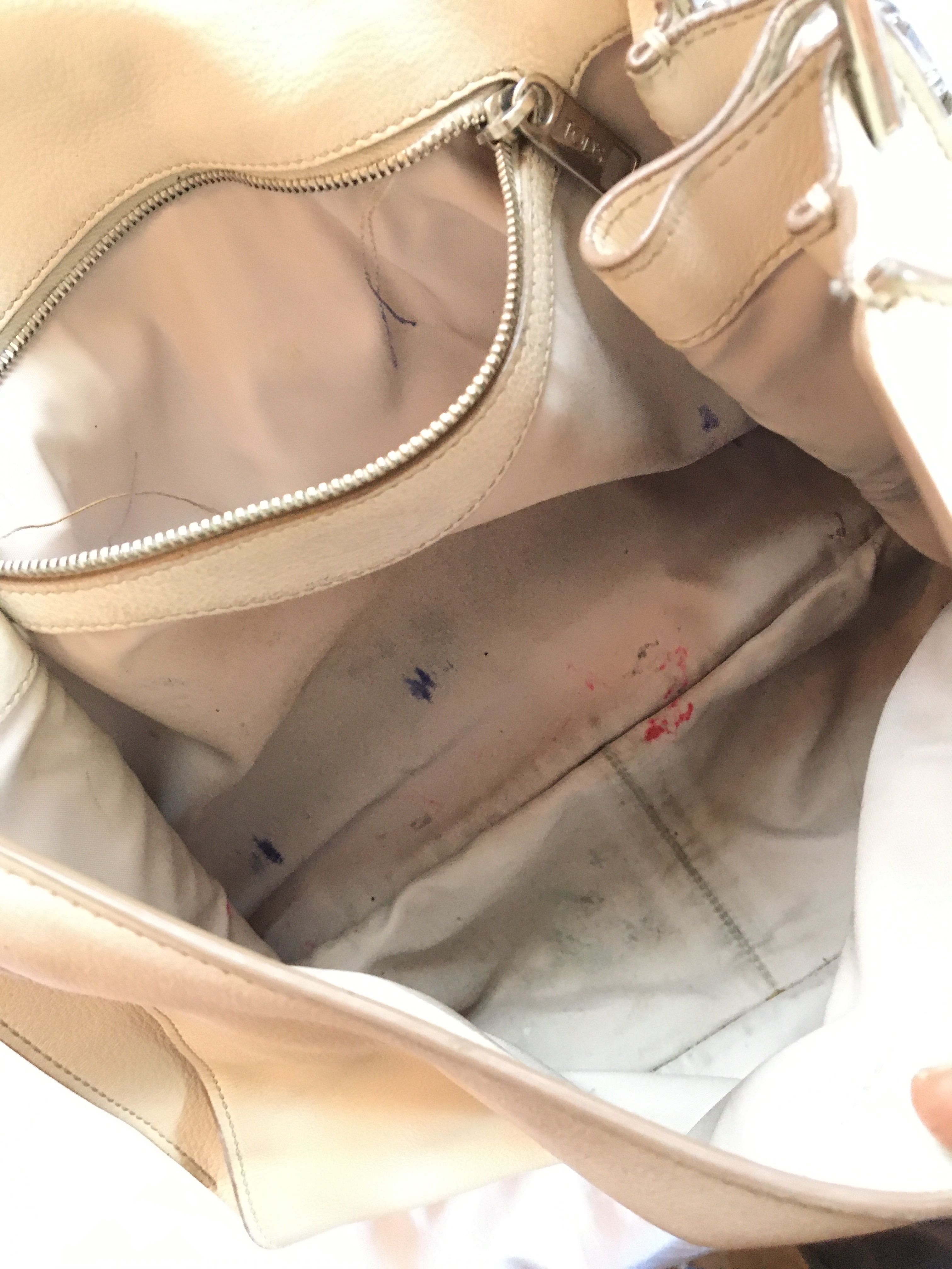 Tod’s, tods, torebka listonoszka , skóra naturalna, ecru