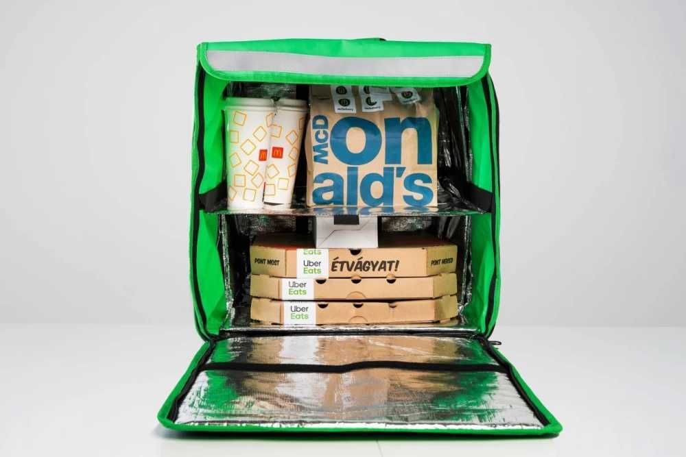 Mala Uber Eats como nova