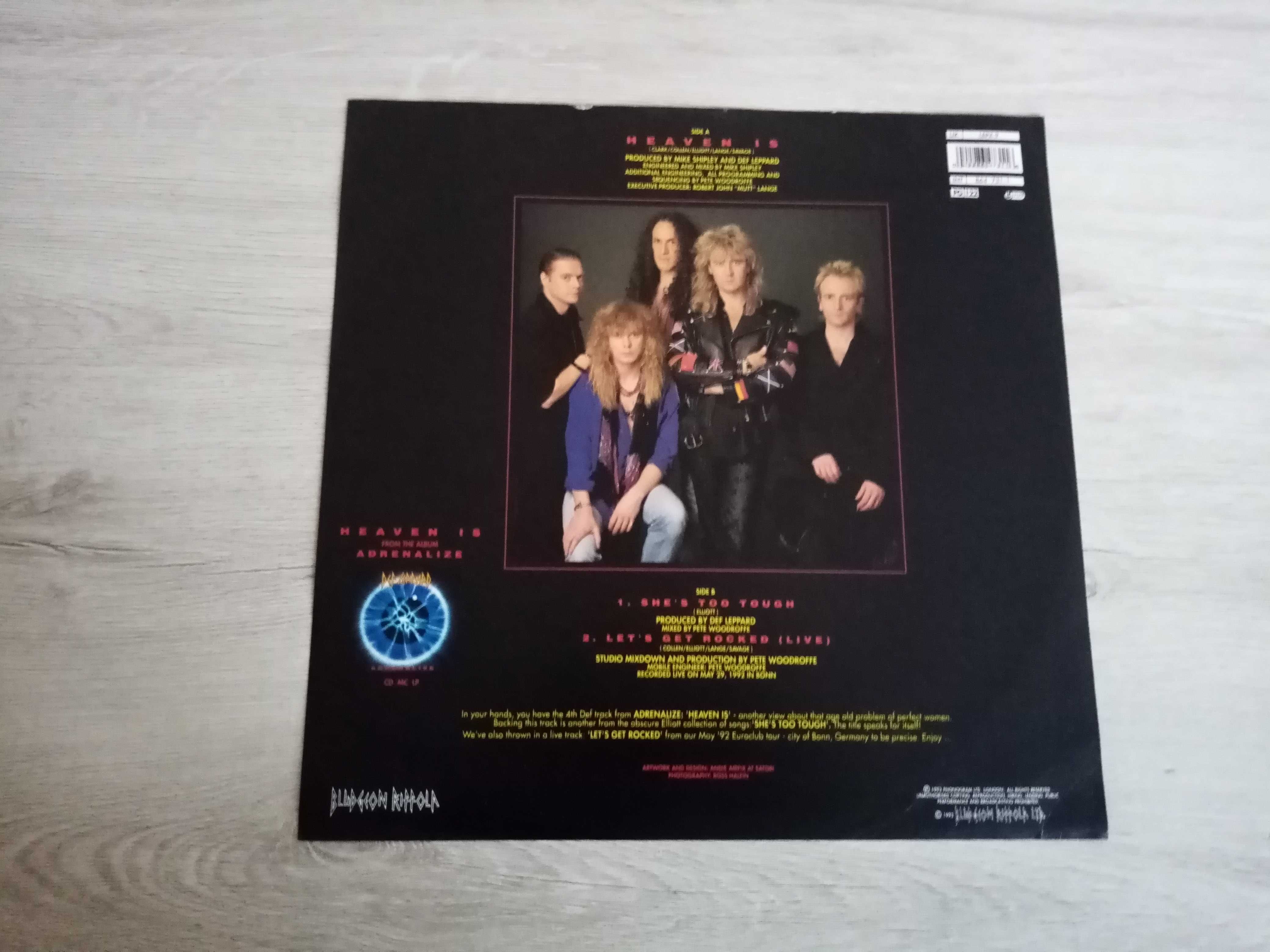 Def Leppard  Heaven Is WINYL (12'') EX/EX Picture Disc