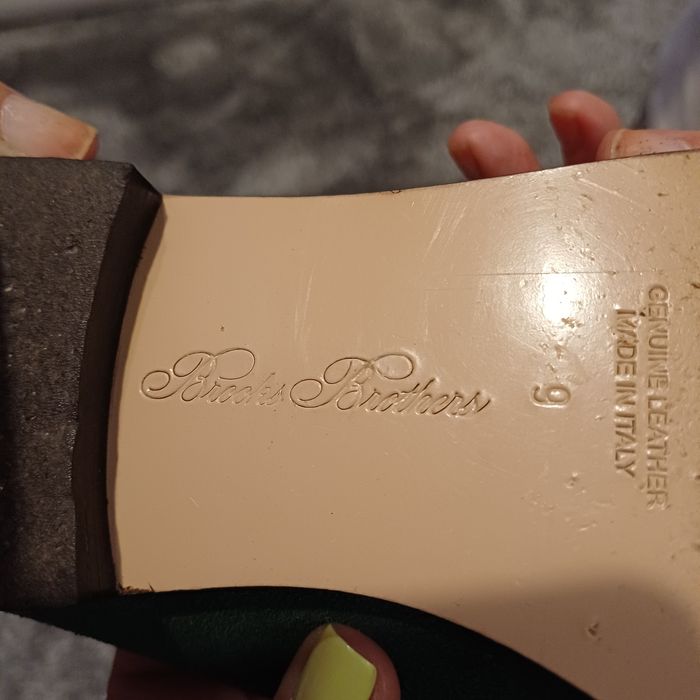 Brooks Brothers skórzana torebka i mokasyny 40 włoska skóra