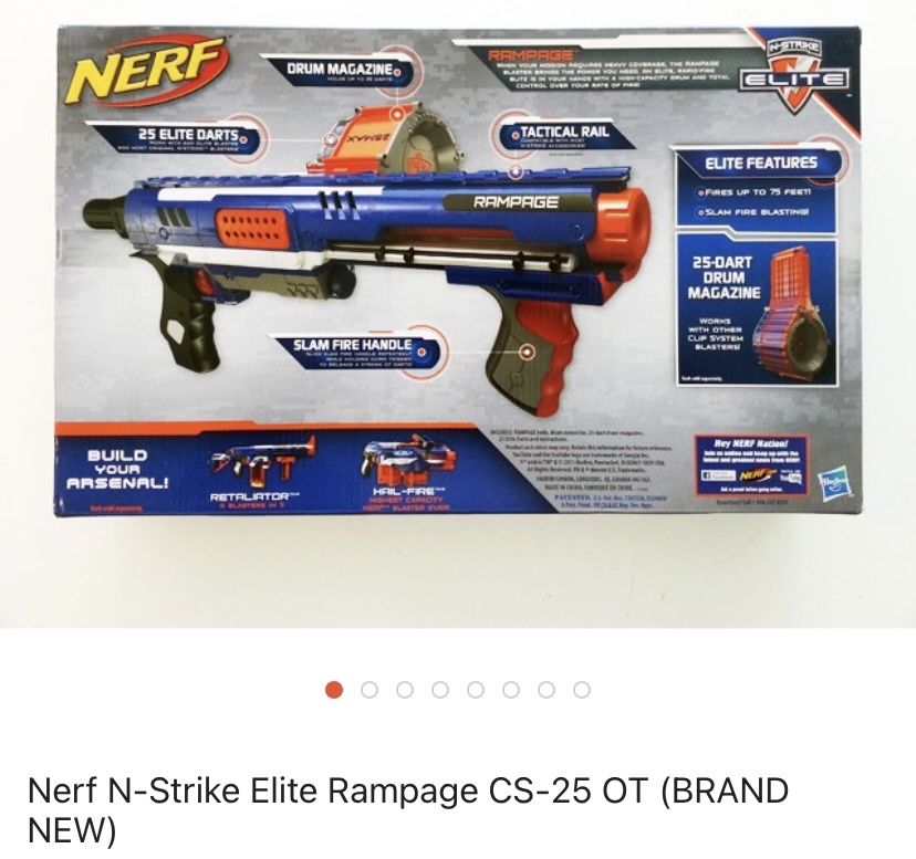 Nerf N-Strike Elite Rampage CS-25 OT (BRAND NEW)