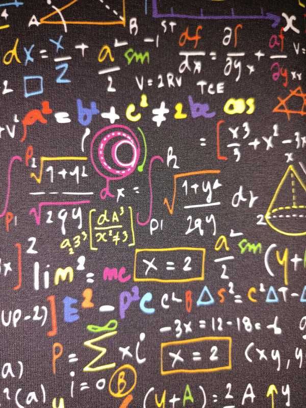 Bluza dresowa wzory matematyka czarna